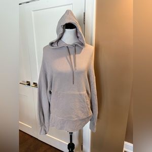 Athleta waffle hooded sweatshirt size medium